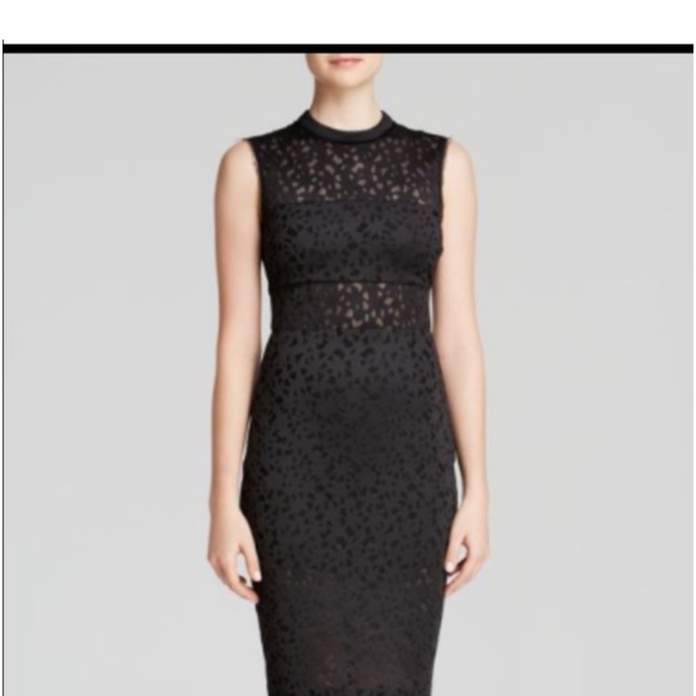 NWOT ELIZABETH JAMES Levin Black Sleeveless Dress